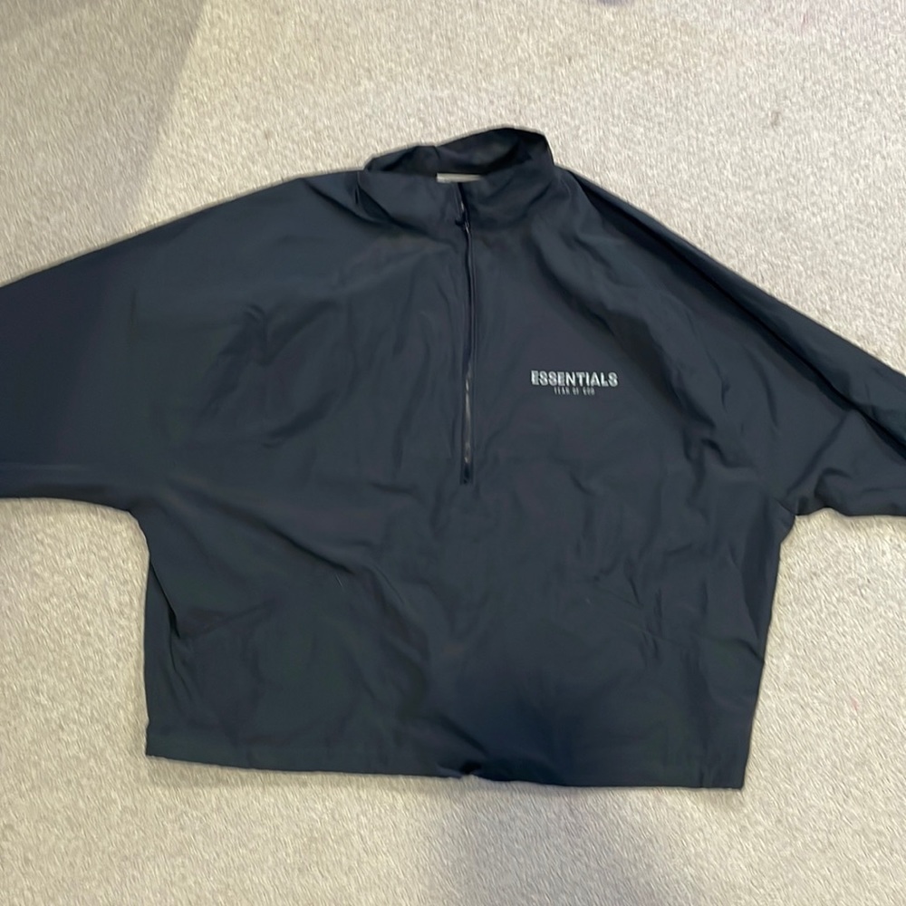 Fear of god half zip in black